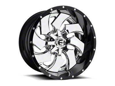 Fuel Wheels Cleaver 2-Piece Chrome 6-Lug Wheel; 20x12; -44mm Offset (14-18 Silverado 1500)