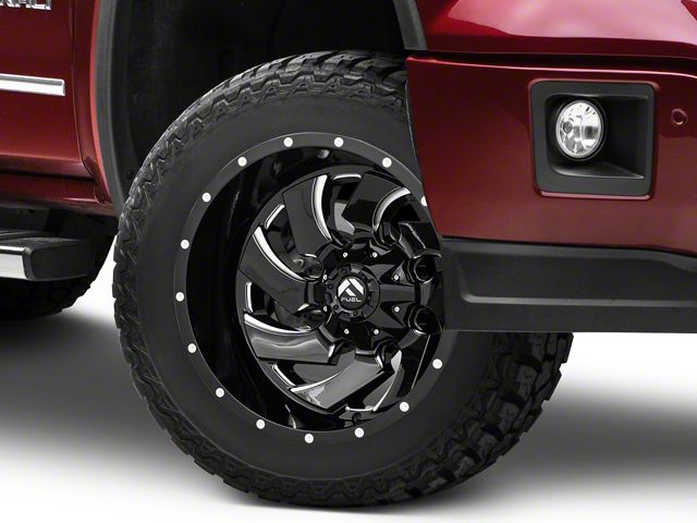 Fuel Wheels Cleaver Gloss Black Milled 6-Lug Wheel; 20x12; -44mm Offset (14-18 Sierra 1500)