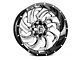 Fuel Wheels Cleaver Chrome with Gloss Black 6-Lug Wheel; 22x12; -44mm Offset (04-08 F-150)