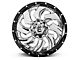 Fuel Wheels Cleaver Chrome with Gloss Black 6-Lug Wheel; 22x10; -13mm Offset (14-18 Sierra 1500)