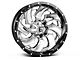Fuel Wheels Cleaver Chrome with Gloss Black 6-Lug Wheel; 22x10; -13mm Offset (14-18 Silverado 1500)