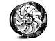 Fuel Wheels Cleaver Chrome with Gloss Black 6-Lug Wheel; 22x12; -44mm Offset (19-24 Silverado 1500)