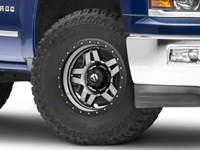 Fuel Wheels Anza Anthracite with Black Ring 6-Lug Wheel; 17x8.5; 6mm Offset (23-25 Colorado)