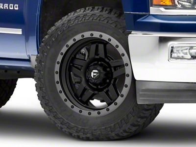 Fuel Wheels Anza Matte Black with Anthracite Ring 6-Lug Wheel; 20x9; 1mm Offset (23-25 Colorado)