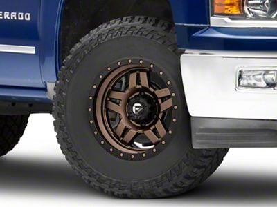 Fuel Wheels Anza Matte Bronze with Black Ring 6-Lug Wheel; 17x8.5; -6mm Offset (23-25 Colorado)