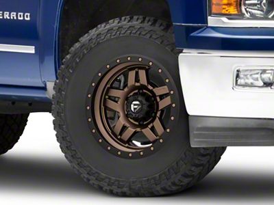 Fuel Wheels Anza Matte Bronze with Black Ring 6-Lug Wheel; 17x8.5; 6mm Offset (23-25 Colorado)