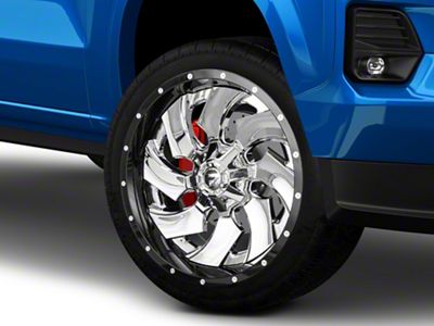 Fuel Wheels Cleaver Chrome with Gloss Black 6-Lug Wheel; 22x10; -13mm Offset (23-25 Colorado)