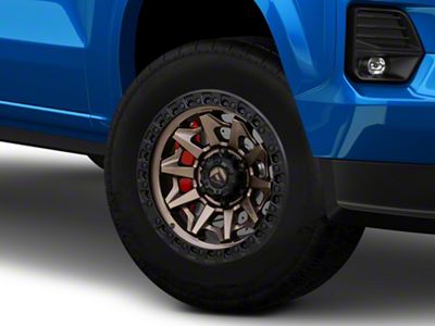 Fuel Wheels Covert Matte Bronze with Black Bead Ring 6-Lug Wheel; 18x9; 1mm Offset (23-25 Colorado)