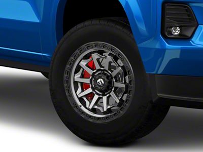 Fuel Wheels Covert Matte Gunmetal with Black Bead Ring 6-Lug Wheel; 18x9; -12mm Offset (23-25 Colorado)