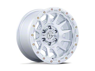 Fuel Wheels Fortress Gloss Silver with Machined Face 6-Lug Wheel; 17x8.5; 25mm Offset (15-22 Colorado)