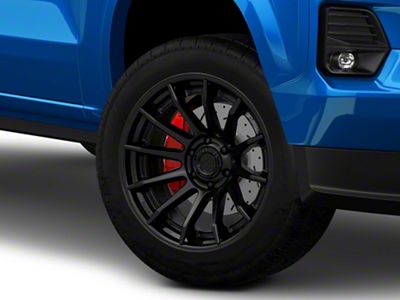 Fuel Wheels Fusion Forged Burn Matte Black with Gloss Black Lip 6-Lug Wheel; 20x10; -18mm Offset (23-25 Colorado)