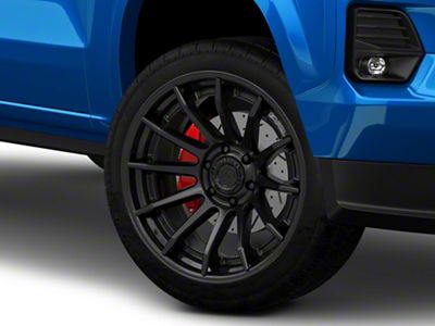 Fuel Wheels Fusion Forged Burn Matte Black with Gloss Black Lip 6-Lug Wheel; 24x12; -44mm Offset (23-26 Colorado)