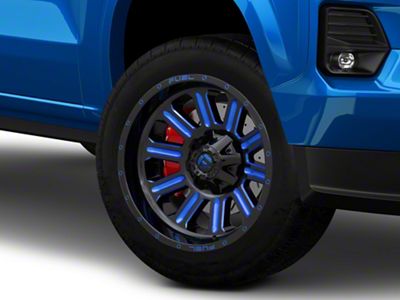 Fuel Wheels Hardline Gloss Black with Blue Tinted Clear 6-Lug Wheel; 20x10; -19mm Offset (23-25 Colorado)