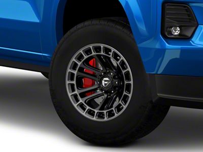 Fuel Wheels Heater Matte Black Double Dark Tint Machined 6-Lug Wheel; 17x9; -12mm Offset (23-25 Colorado)