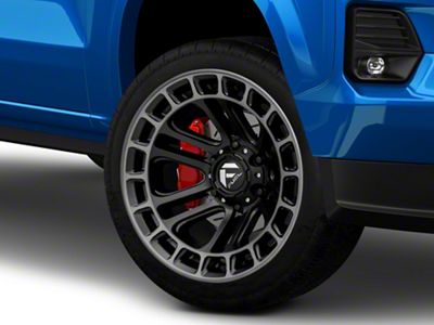 Fuel Wheels Heater Matte Black Double Dark Tint Machined 6-Lug Wheel; 22x10; -13mm Offset (23-26 Colorado)