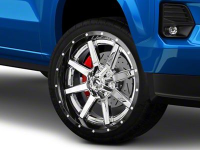 Fuel Wheels Maverick Chrome with Gloss Black Lip 6-Lug Wheel; 22x10; -13mm Offset (23-25 Colorado)