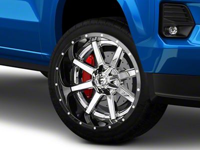Fuel Wheels Maverick Chrome with Gloss Black Lip 6-Lug Wheel; 22x12; -44mm Offset (23-25 Colorado)