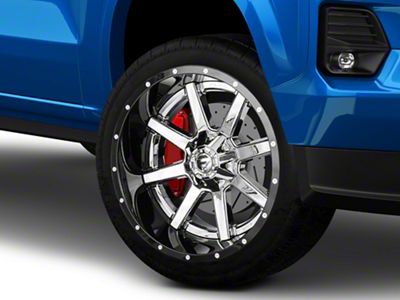 Fuel Wheels Maverick Chrome with Gloss Black Lip 6-Lug Wheel; 22x14; -70mm Offset (23-25 Colorado)