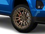 Fuel Wheels Rebel Matte Bronze with Black Bead Ring 6-Lug Wheel; 22x9; 20mm Offset (23-26 Colorado)