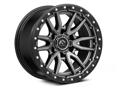 Fuel Wheels Rebel Matte Gunmetal with Black Bead Ring 6-Lug Wheel; 18x9; 1mm Offset (23-24 Colorado)