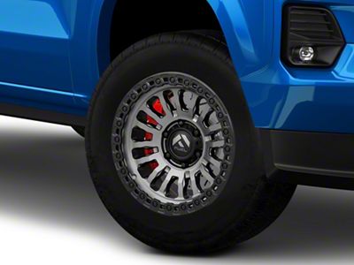 Fuel Wheels Rincon Matte Gunmetal with Matte Black Lip 6-Lug Wheel; 18x9; 1mm Offset (23-25 Colorado)