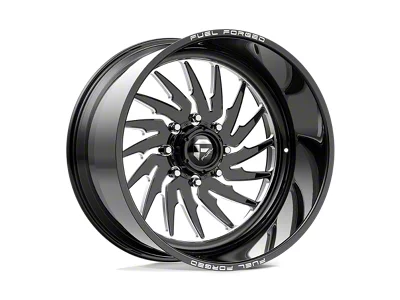 Fuel Wheels Shank Gloss Black Milled 6-Lug Wheel; Left Directional; 20x14; -69mm Offset (23-26 Colorado)