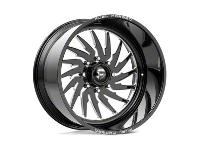 Fuel Wheels Shank Gloss Black Milled 6-Lug Wheel; Right Directional; 22x10; -25mm Offset (15-22 Colorado)
