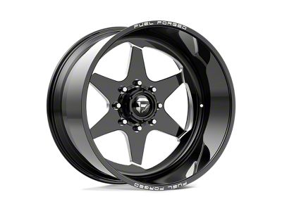 Fuel Wheels Sift Gloss Black Milled 6-Lug Wheel; Left Directional; 24x14; -73mm Offset (15-22 Colorado)