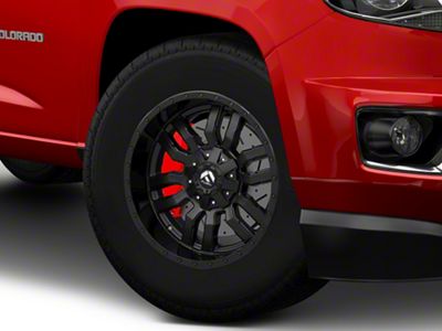 Fuel Wheels Sledge Matte Black with Gloss Black Lip 6-Lug Wheel; 18x8; 35mm Offset (15-22 Colorado)
