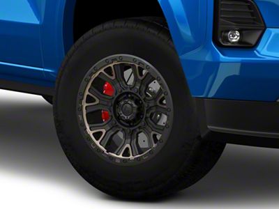 Fuel Wheels Traction Matte Black with Double Dark Tint 6-Lug Wheel; 17x9; -12mm Offset (23-25 Colorado)