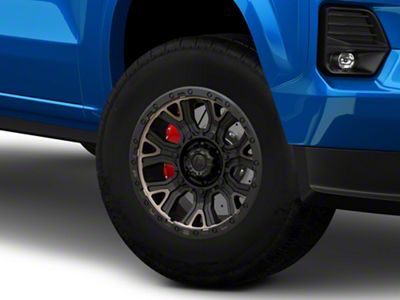 Fuel Wheels Traction Matte Black with Double Dark Tint 6-Lug Wheel; 17x9; 1mm Offset (23-26 Colorado)