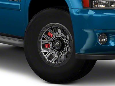 Fuel Wheels Traction Matte Gunmetal with Black Ring 6-Lug Wheel; 17x9; 1mm Offset (23-25 Colorado)
