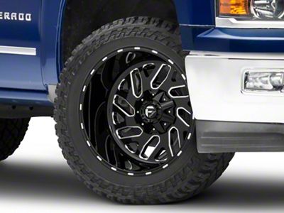 Fuel Wheels Triton Gloss Black Milled 6-Lug Wheel; 22x12; -43mm Offset (23-25 Colorado)