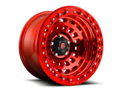 Fuel Wheels Zephyr Beadlock Candy Red 6-Lug Wheel; 17x9; -15mm Offset (23-25 Colorado)