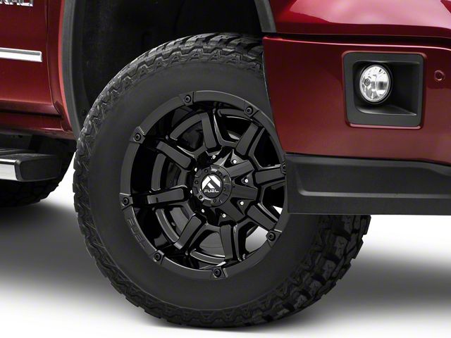Fuel Wheels Coupler Gloss Black 6-Lug Wheel; 17x9; -12mm Offset (14-18 Sierra 1500)
