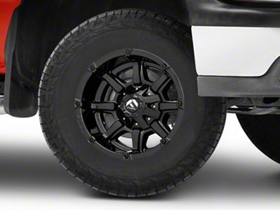 Fuel Wheels Coupler Gloss Black 6-Lug Wheel; 17x9; -12mm Offset (99-06 Silverado 1500)