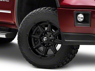 Fuel Wheels Coupler Gloss Black 6-Lug Wheel; 18x9; -12mm Offset (14-18 Sierra 1500)