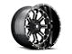 Fuel Wheels Crush Matte Black Machined 6-Lug Wheel; 22x12; -44mm Offset (04-08 F-150)