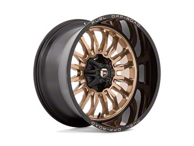 Fuel Wheels Arc Platinum Bronze with Black Lip 5-Lug Wheel; 22x12; -44mm Offset (87-90 Dakota)