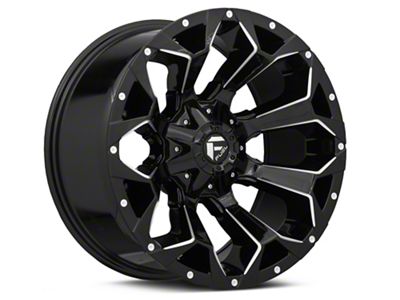 Fuel Wheels Assault Gloss Black Milled 5-Lug Wheel; 20x10; -18mm Offset (05-11 Dakota)