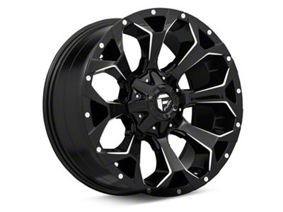 Fuel Wheels Assault Gloss Black Milled 5-Lug Wheel; 20x9; 20mm Offset (05-11 Dakota)