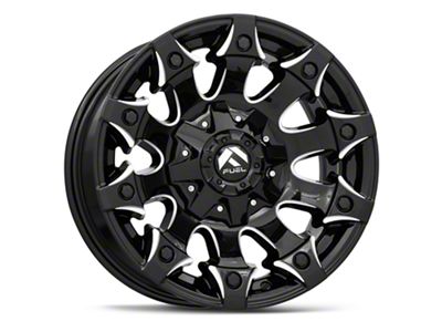Fuel Wheels Battle Axe Gloss Black Milled 5-Lug Wheel; 17x9; 1mm Offset (05-11 Dakota)