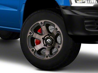 Fuel Wheels Beast Black Machined with Dark Tint 5-Lug Wheel; 17x9; -12mm Offset (05-11 Dakota)