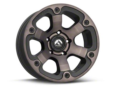 Fuel Wheels Beast Black Machined with Dark Tint 5-Lug Wheel; 17x9; -12mm Offset (05-11 Dakota)