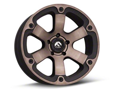 Fuel Wheels Beast Black Machined with Dark Tint 5-Lug Wheel; 20x9; 1mm Offset (05-11 Dakota)