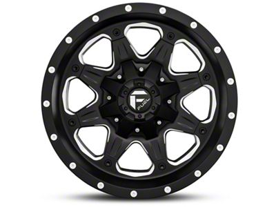 Fuel Wheels Boost Black Milled 5-Lug Wheel; 17x9; -12mm Offset (05-11 Dakota)