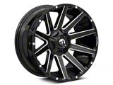 Fuel Wheels Contra Gloss Black Milled 5-Lug Wheel; 22x10; -18mm Offset (87-90 Dakota)