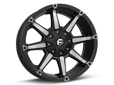 Fuel Wheels Coupler Black Machined 5-Lug Wheel; 20x9; 1mm Offset (05-11 Dakota)
