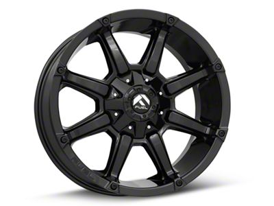 Fuel Wheels Coupler Gloss Black 5-Lug Wheel; 20x9; 1mm Offset (05-11 Dakota)