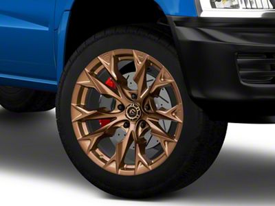 Fuel Wheels Flame Platinum Bronze 5-Lug Wheel; 20x9; 1mm Offset (05-11 Dakota)